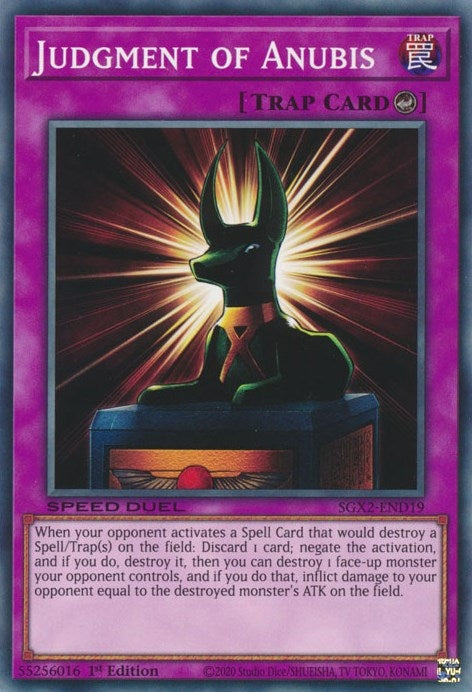 Judgment of Anubis (219) (SGX2) - YuGiOh Single