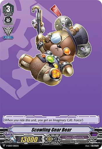 Scowling Gear Bear (3002) [V-SD03] - Cardfight Vanguard Single