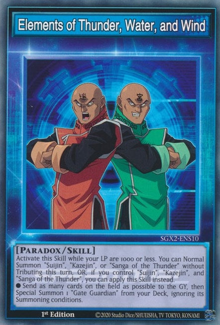 Elements of Thunder Water and Wind (210) (SGX2) - YuGiOh Single