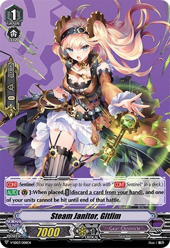 Steam Janitor Gitlim (3008) [V-SD03] - Cardfight Vanguard Single