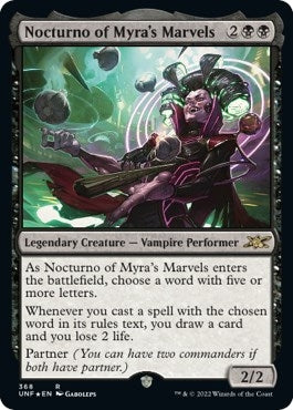 Nocturno of Myra’s Marvels (Galaxy Foil) (368) [UNF] - MTG Single