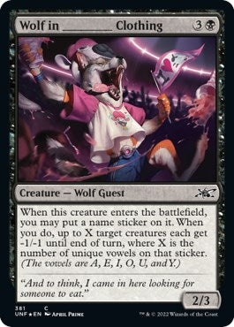 Wolf in _______ Clothing (Galaxy Foil) (381) [UNF] - MTG Single