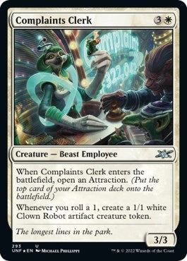 Complaints Clerk (Galaxy Foil) (293) [UNF] - MTG Single
