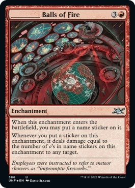 _____ Balls of Fire (Galaxy Foil) (386) [UNF] - MTG Single