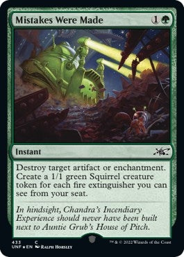 Mistakes Were Made (Galaxy Foil) (433) [UNF] - MTG Single