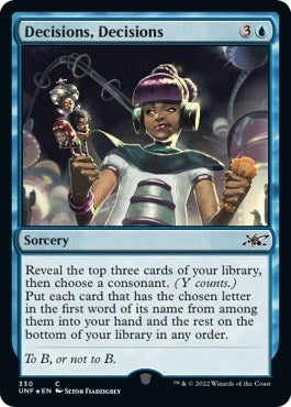 Decisions Decisions (Galaxy Foil) (330) [UNF] - MTG Single