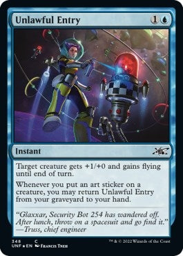 Unlawful Entry (Galaxy Foil) (348) [UNF] - MTG Single