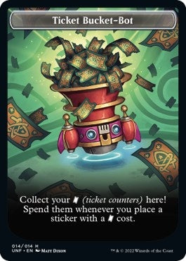 Ticket Bucket-Bot Token (0) [UNF] - MTG Single