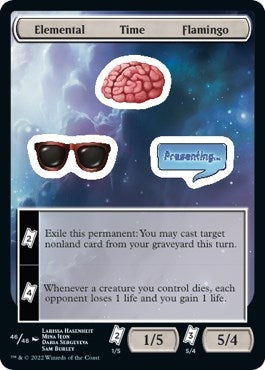 Elemental Time Flamingo (0) [UNF] - MTG Single