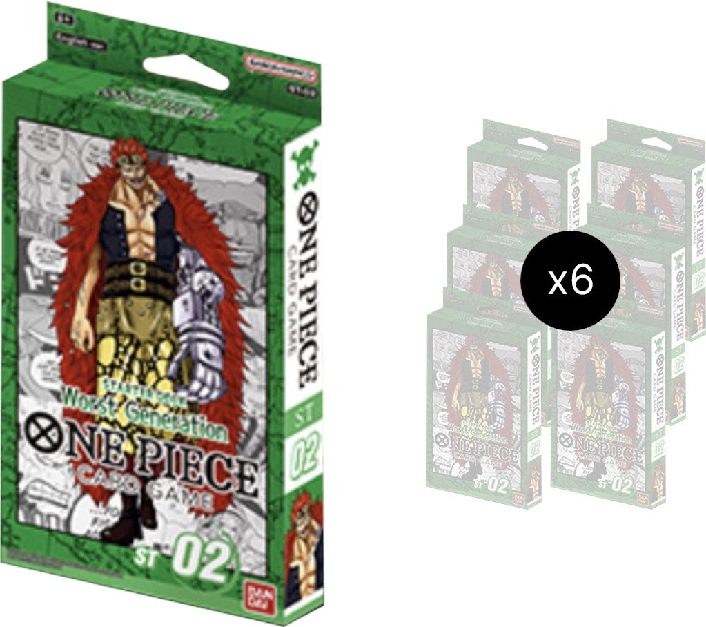 Starter Deck 2: Worst Generation Display (ST-02) - One Piece Card Game Sealed