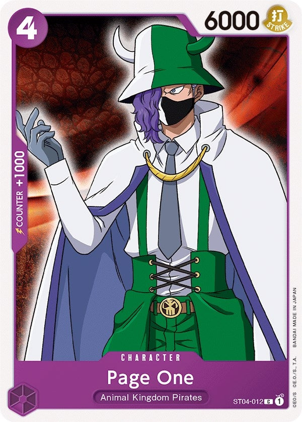 Page One (4012) (ST-04) - One Piece Card Game Single