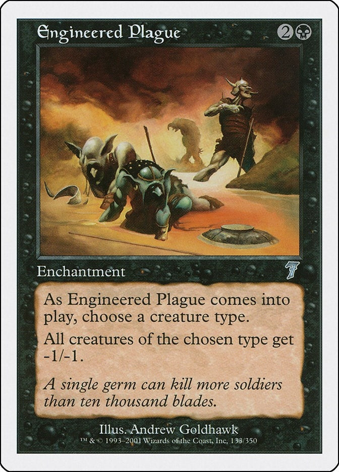 Engineered Plague (133) [7ED] - MTG Single