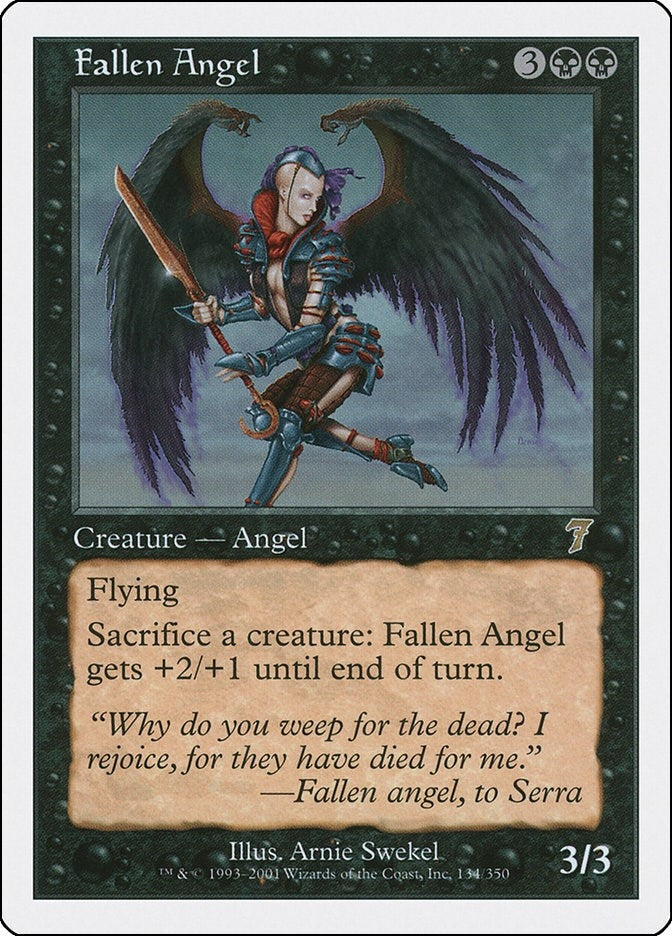 Fallen Angel (134) [7ED] - MTG Single