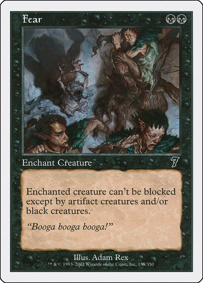 Fear (135) [7ED] - MTG Single