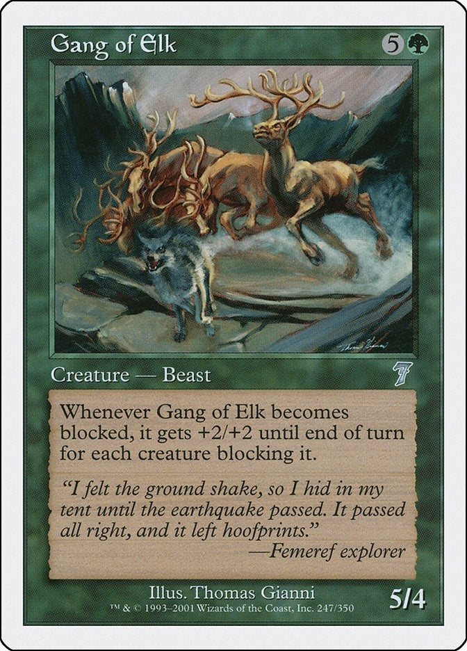 Gang of Elk (247) [7ED] - MTG Single