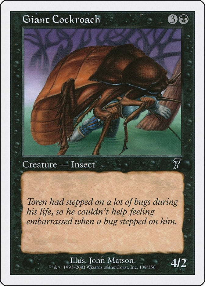 Giant Cockroach (138) [7ED] - MTG Single