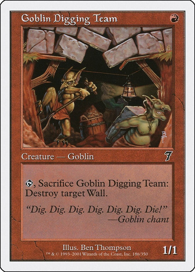 Goblin Digging Team (186) [7ED] - MTG Single