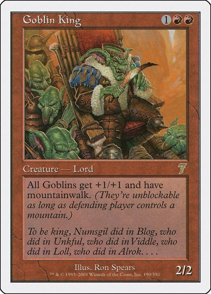 Goblin King (190) [7ED] - MTG Single