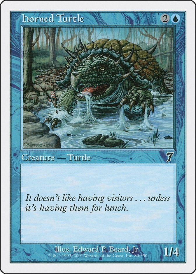 Horned Turtle (80) [7ED] - MTG Single