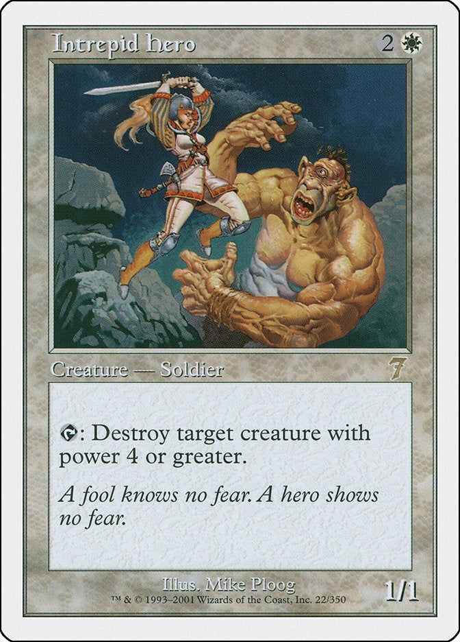 Intrepid Hero (22) [7ED] - MTG Single