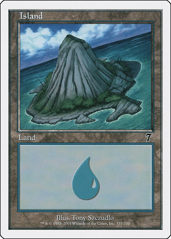 Island (335) (335) [7ED] - MTG Single