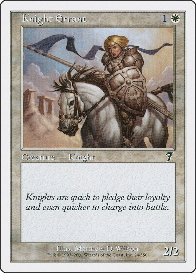 Knight Errant (24) [7ED] - MTG Single