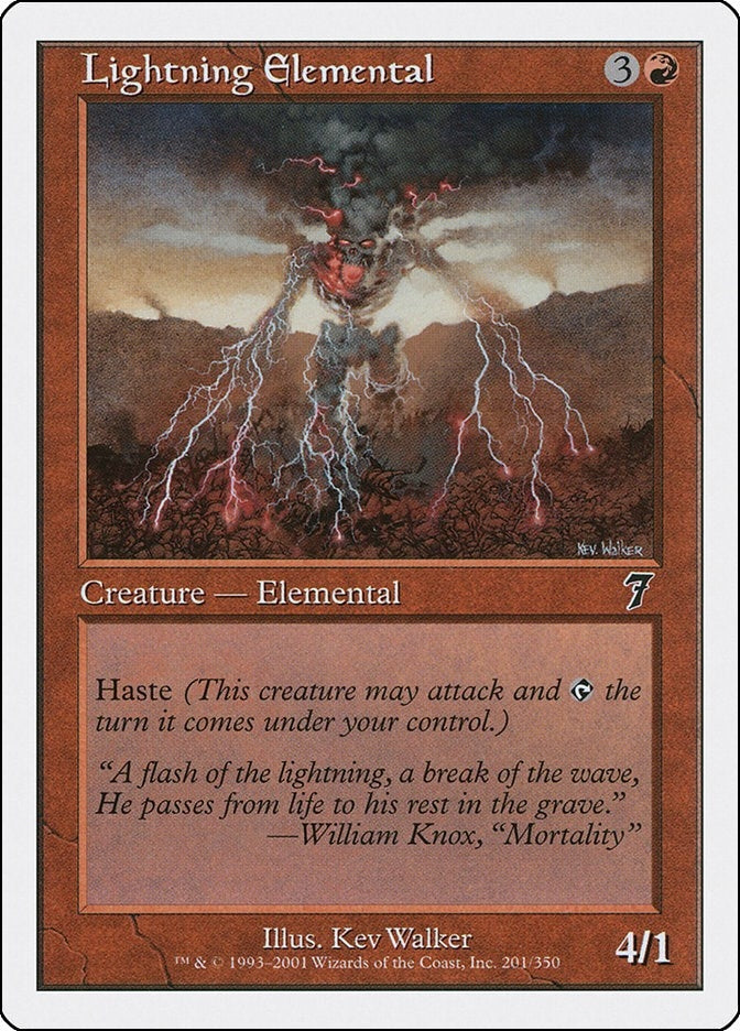 Lightning Elemental (201) [7ED] - MTG Single