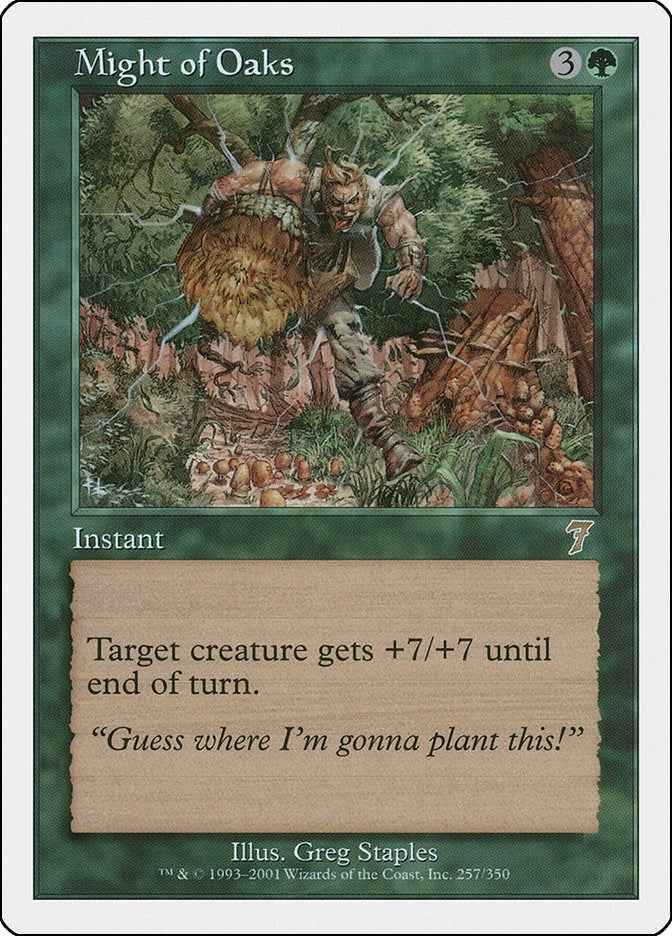 Might of Oaks (257) [7ED] - MTG Single