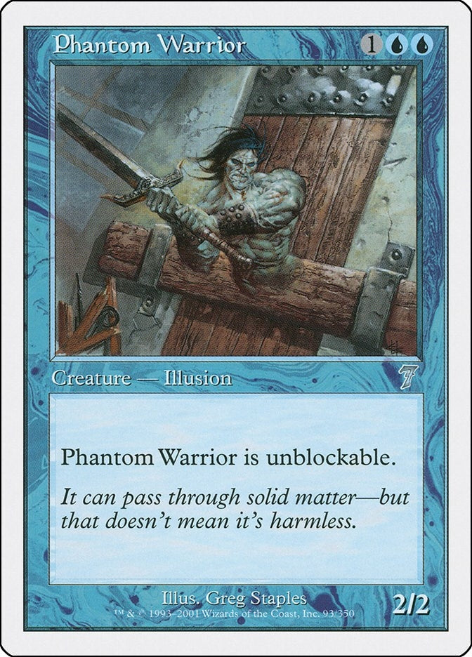 Phantom Warrior (93) [7ED] - MTG Single