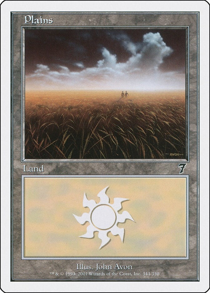 Plains (344) (344) [7ED] - MTG Single