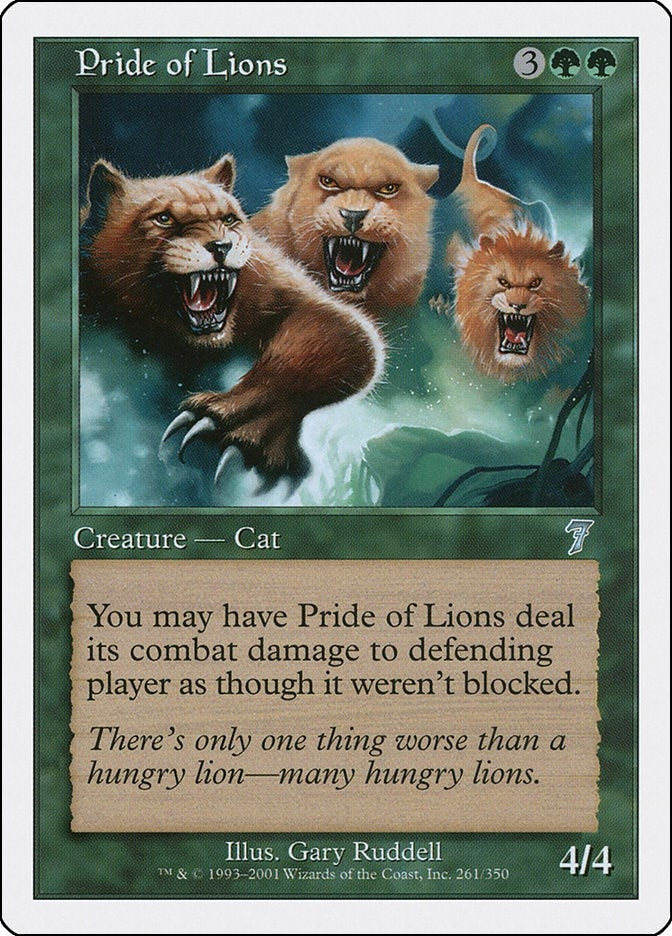 Pride of Lions (261) [7ED] - MTG Single