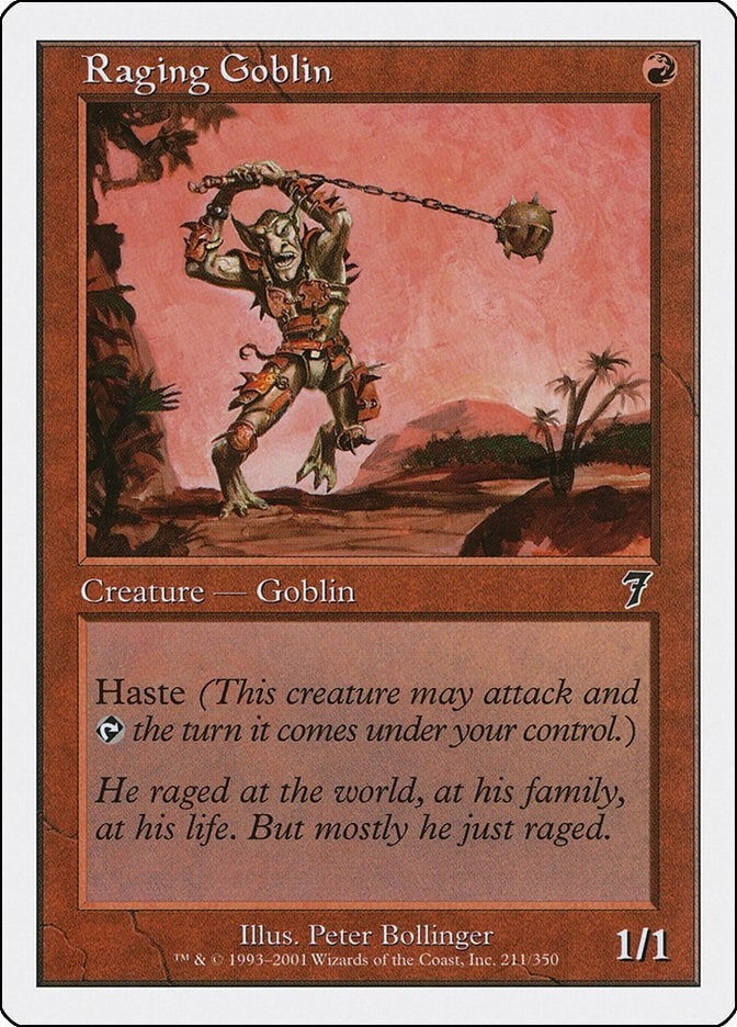 Raging Goblin (211) [7ED] - MTG Single