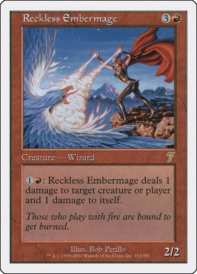 Reckless Embermage (212) [7ED] - MTG Single