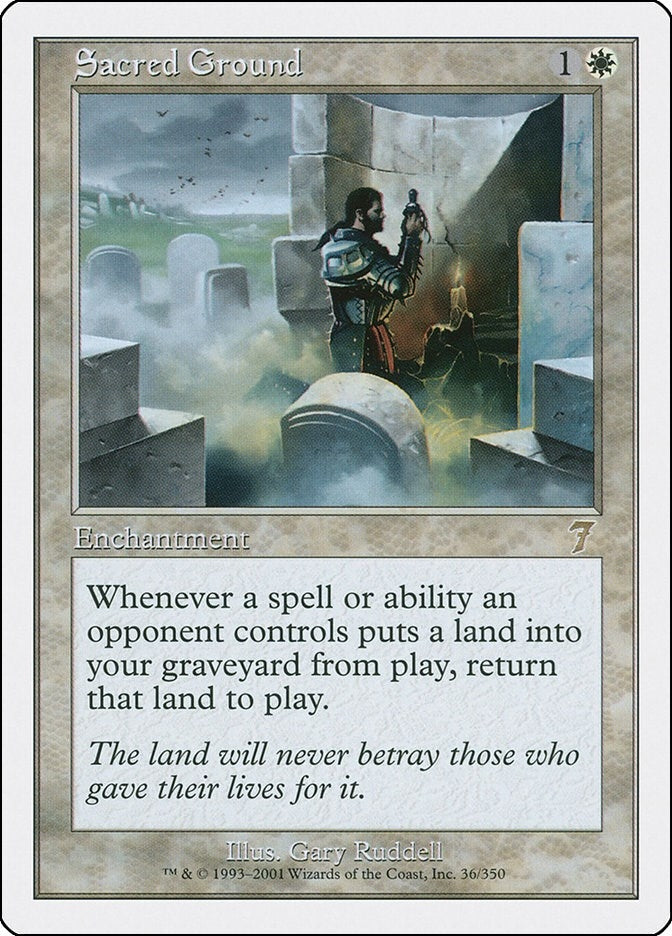 Sacred Ground (36) [7ED] - MTG Single