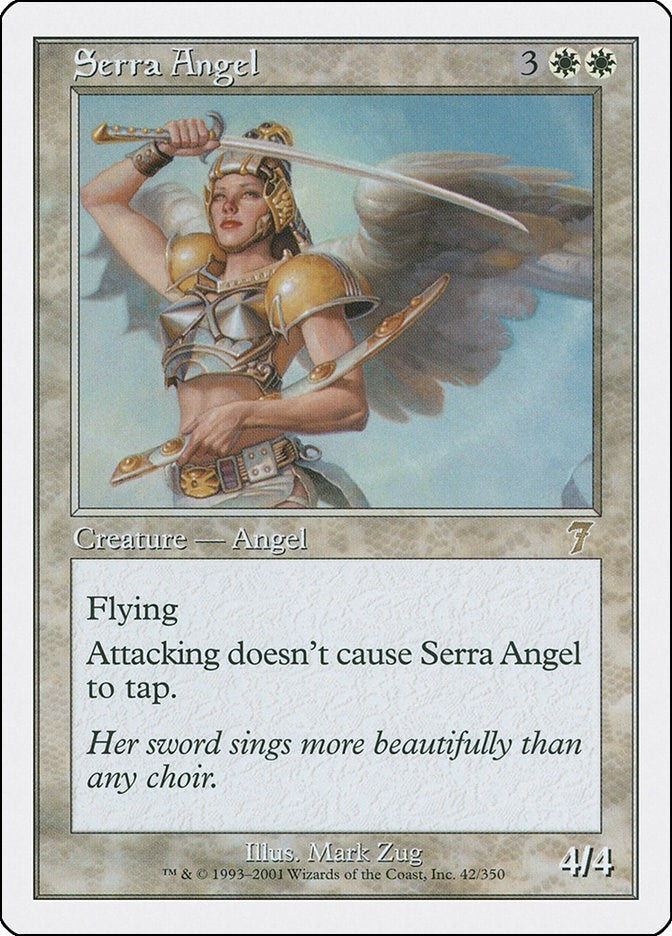 Serra Angel (42) [7ED] - MTG Single
