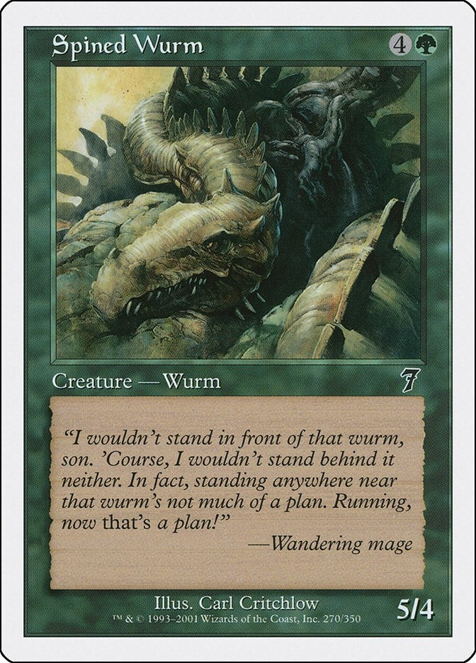 Spined Wurm (270) [7ED] - MTG Single