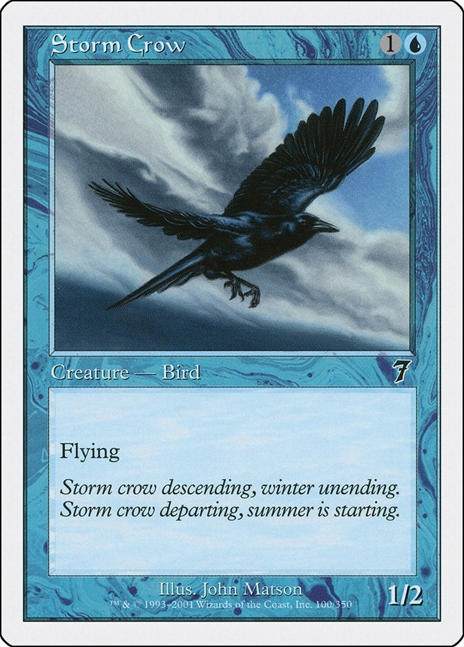 Storm Crow (100) [7ED] - MTG Single