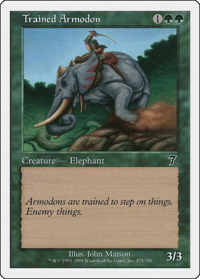 Trained Armodon (275) [7ED] - MTG Single