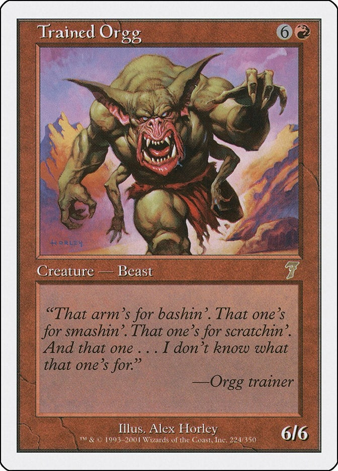 Trained Orgg (224) [7ED] - MTG Single