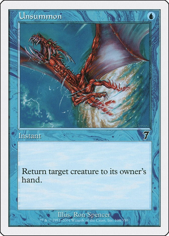 Unsummon (108) [7ED] - MTG Single