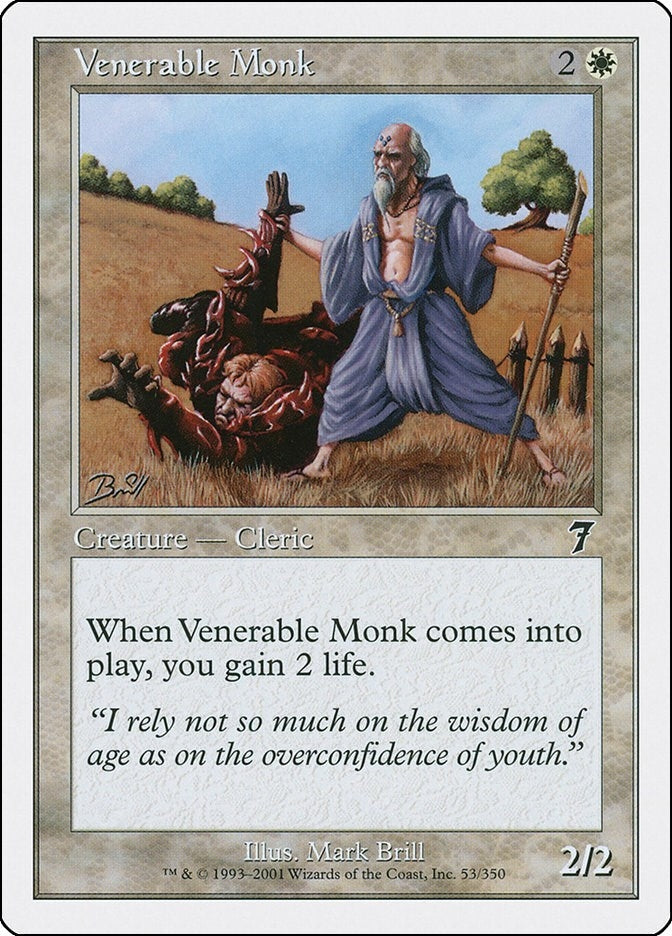 Venerable Monk (53) [7ED] - MTG Single