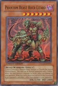 Phantom Beast Rock-Lizard (2014) (GLD2) - YuGiOh Single