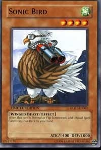 Sonic Bird (1002) (GLD1) - YuGiOh Single