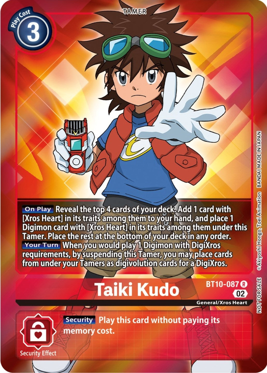 Taiki Kudo (Box Topper) (10087) [BT10] - Digimon Card Game Single
