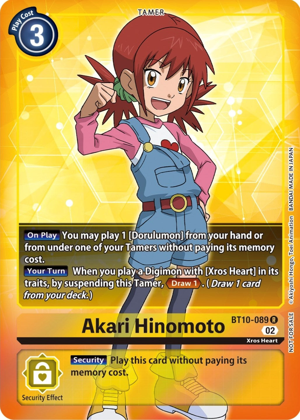 Akari Hinomoto (Box Topper) (10089) [BT10] - Digimon Card Game Single