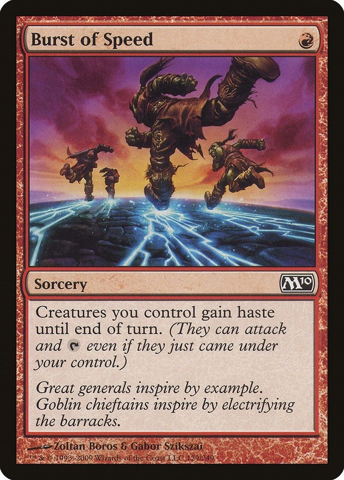 Burst of Speed (129) [M10] - MTG Single