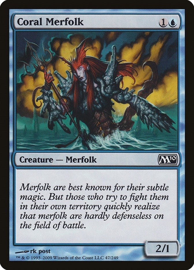 Coral Merfolk (47) [M10] - MTG Single