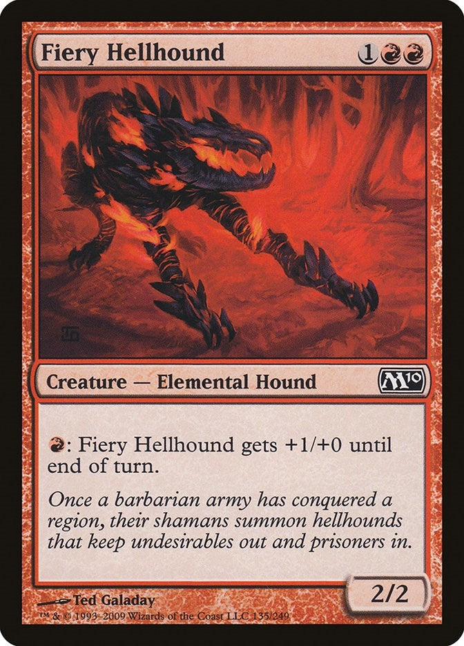Fiery Hellhound (135) [M10] - MTG Single