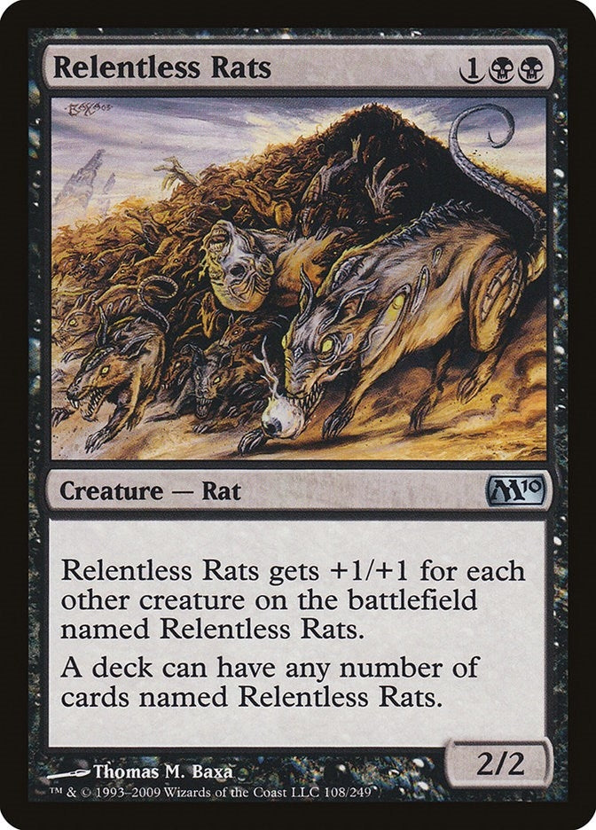 Relentless Rats (108) [M10] - MTG Single