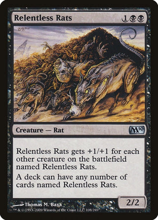 Relentless Rats (108) [M10] - MTG Single